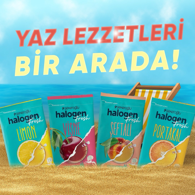 HALOGEN (VİŞNE, LİMON, ŞEFTALİ, PORTAKAL)